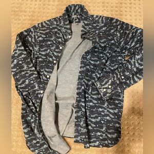 Michael Bastian shirt. Size L. Blue camo.